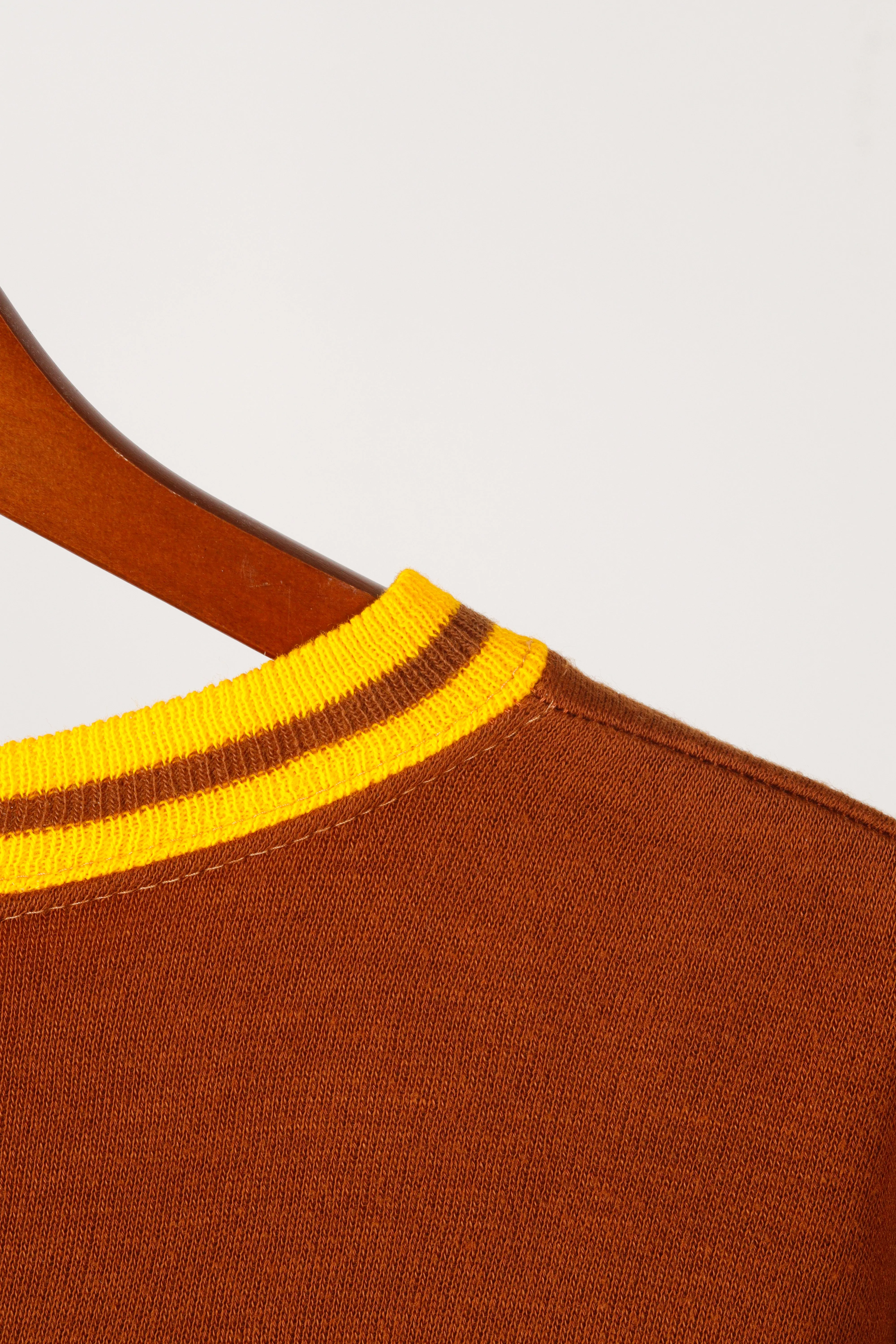 Vintage 70's Sears 'Custom Chain Stitched Whipper In' Ringer Sweater