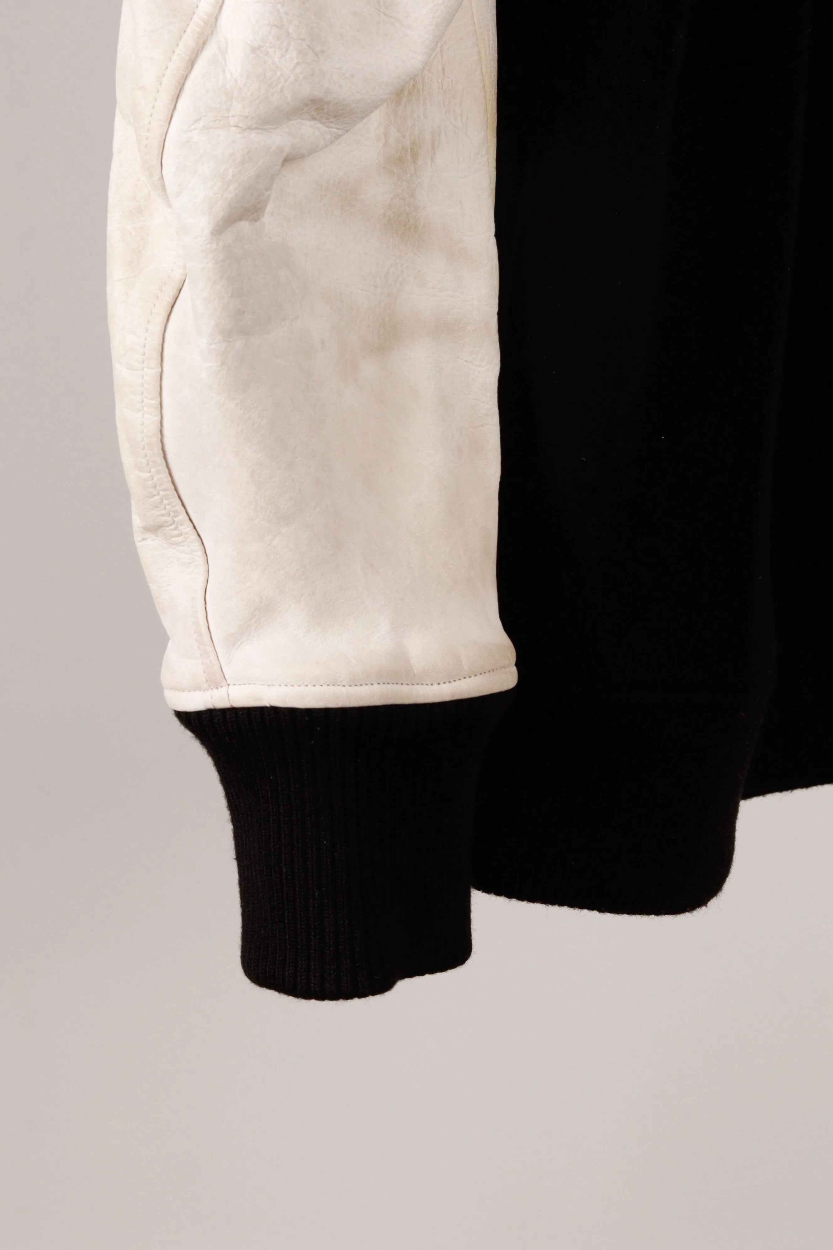 Visvim AW19 'Wool & Leather Varsity' Jacket Black (2019)