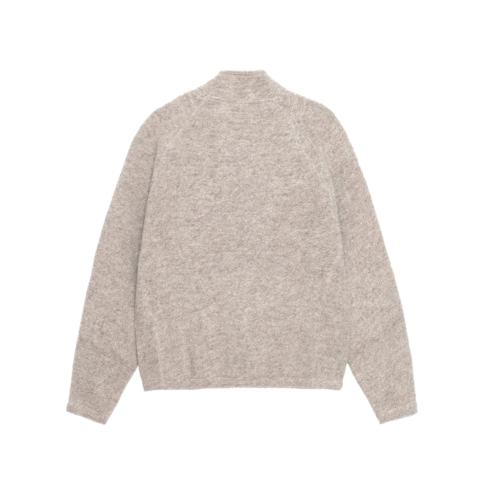 Wool Blend Sherpa Mock Neck