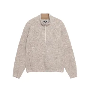 Wool Blend Sherpa Mock Neck