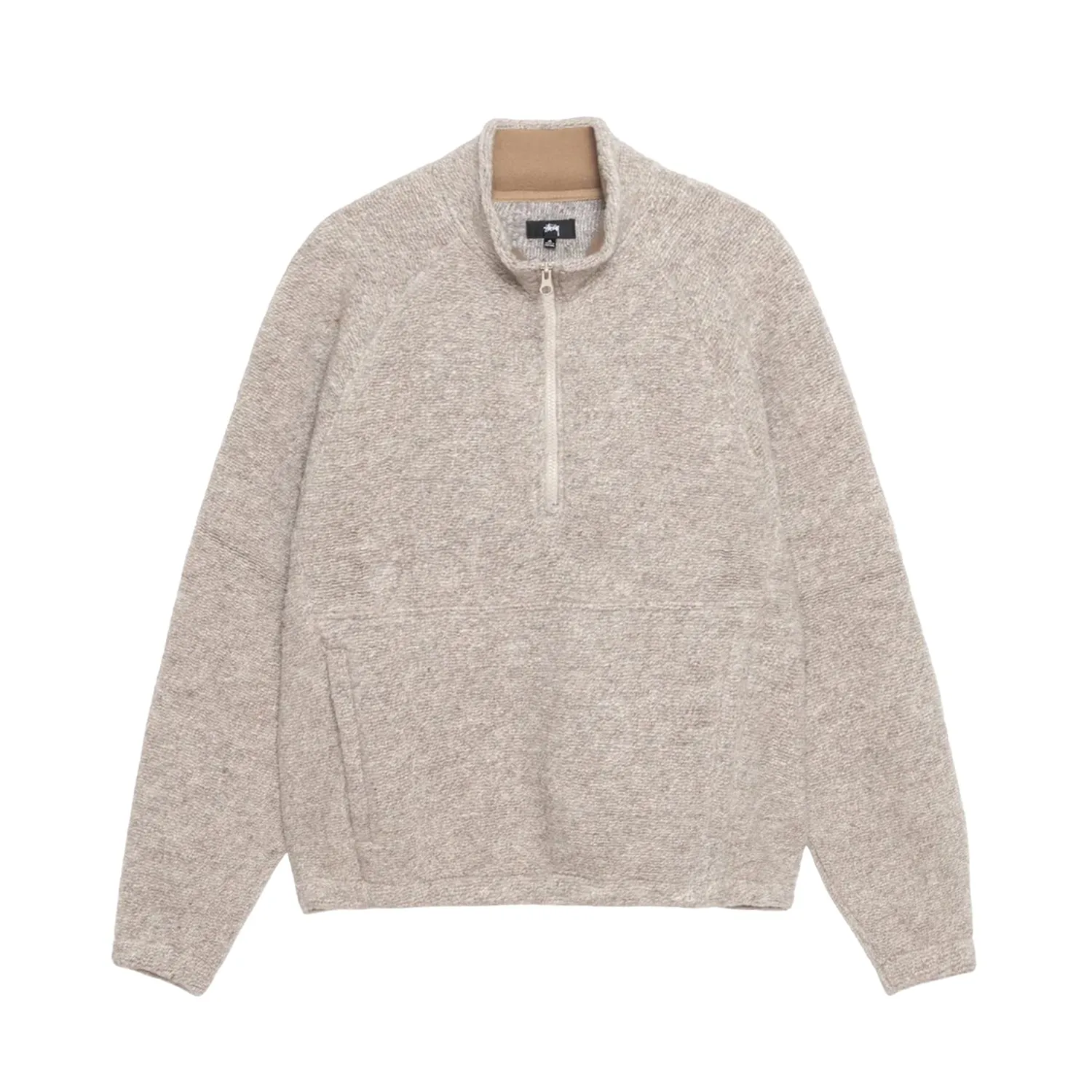 Wool Blend Sherpa Mock