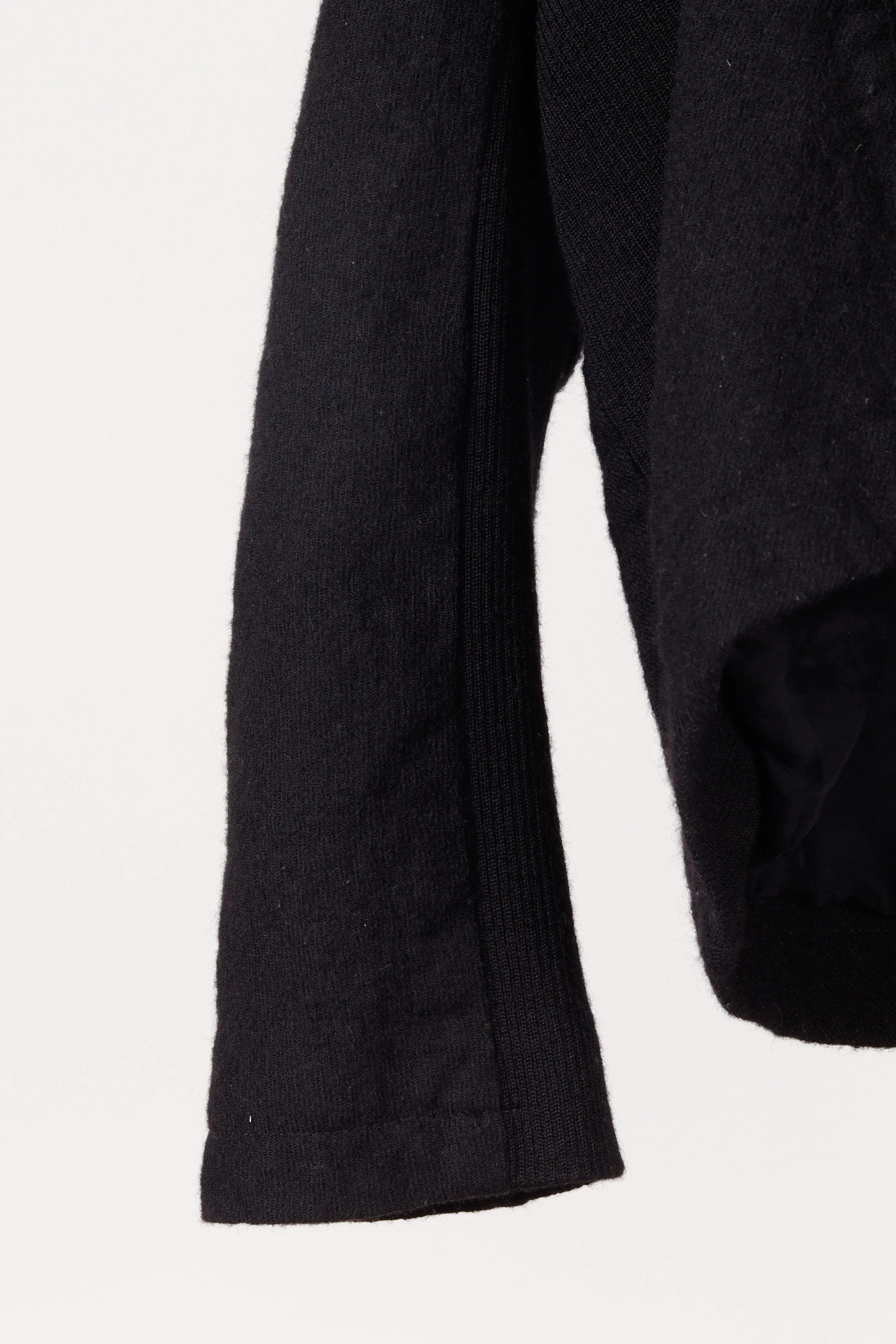 Y's by Yohji Yamamoto SS19 'Painted Gold Stripe' Wool Toggle Coverall Jacket (2019)