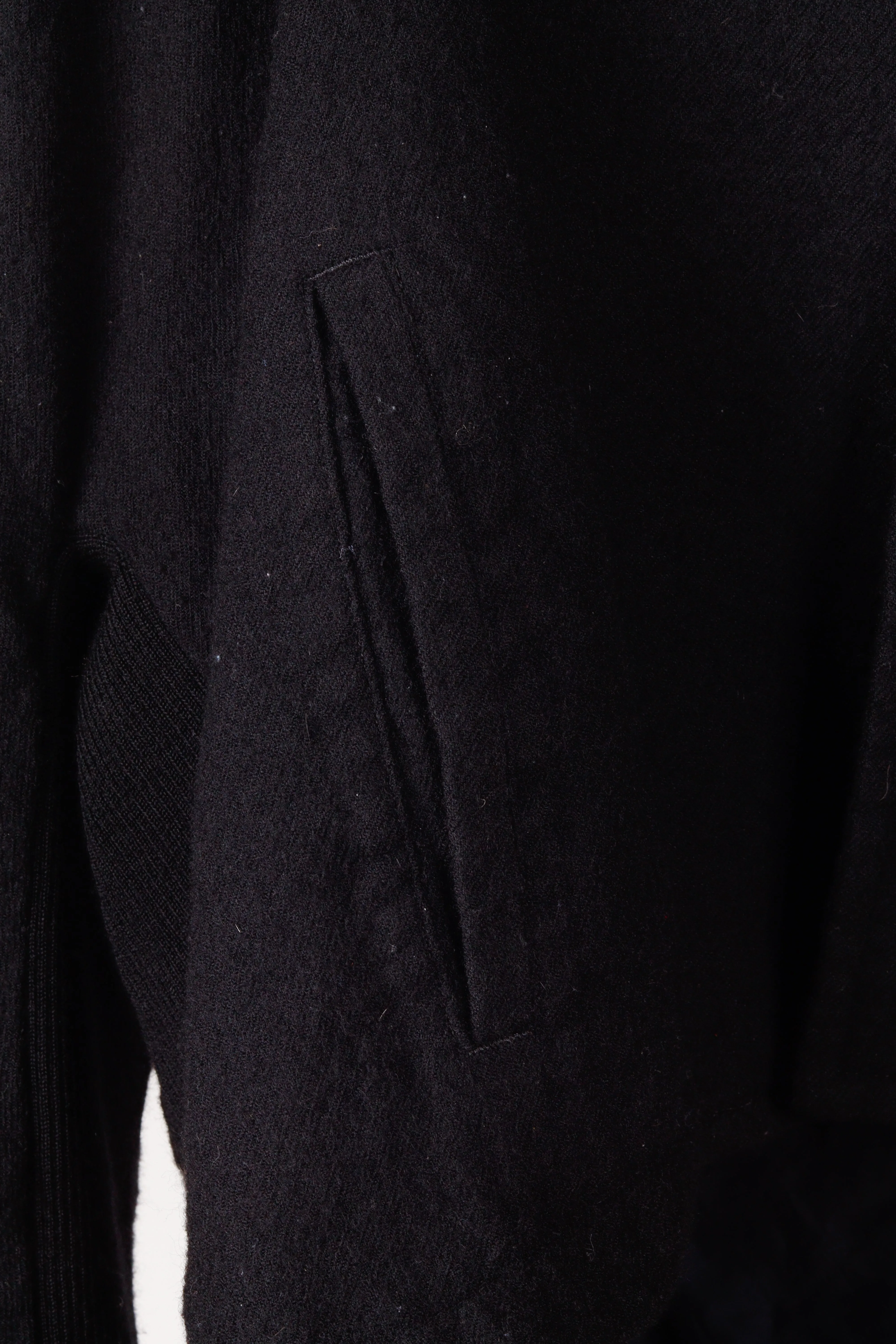 Y's by Yohji Yamamoto SS19 'Painted Gold Stripe' Wool Toggle Coverall Jacket (2019)